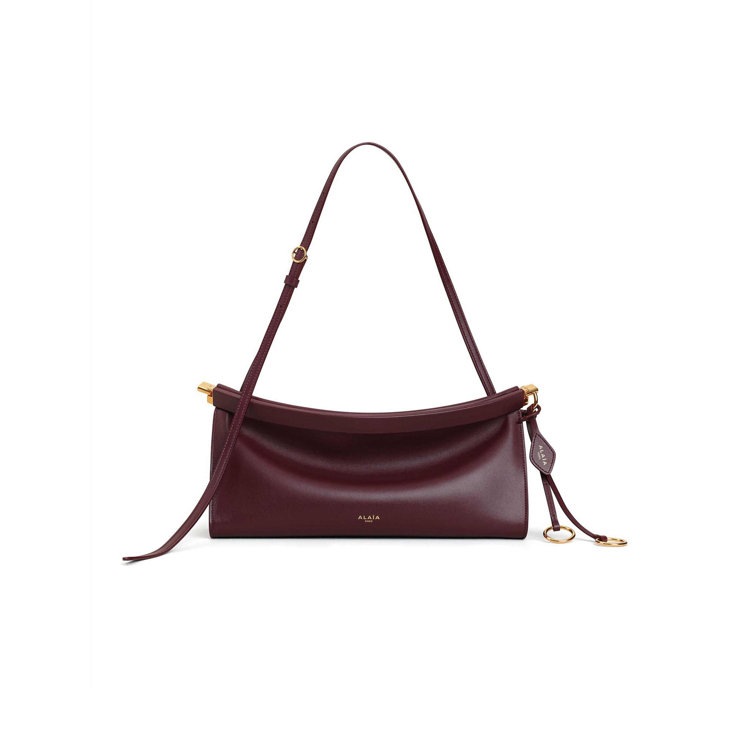 ALAÏA LE CLICK EAST WEST MEDIUM BAG IN CALFSKIN AA1S01430CA332-325 (30*14*9cm)